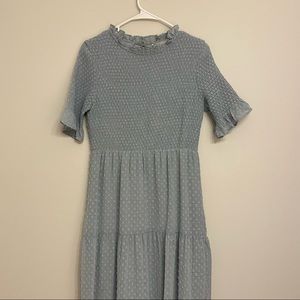 LIKE NEW tea n rose Midi Dotted Dress